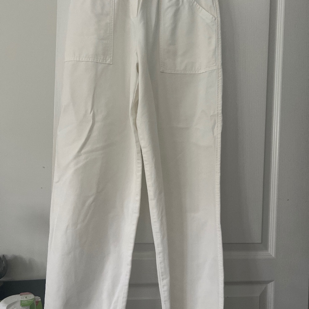 Forte and forte Italy off white elastic cotton pants
